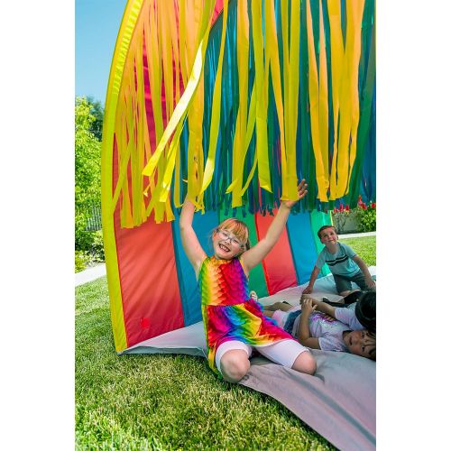  Pacific Play Tents 95100 Kids Tickle Me 9.5-Foot Giant Institutional Crawl Play Tunnel, 9.5 x 5.5 x 6