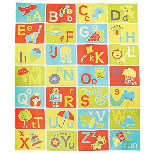  Pacific Play Tents 96000 Kids A-B-C Learning and Fun Mat for Bedroom, Playroom, or Classroom, 48 x 58