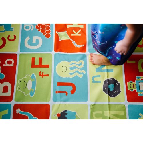  Pacific Play Tents 96000 Kids A-B-C Learning and Fun Mat for Bedroom, Playroom, or Classroom, 48 x 58