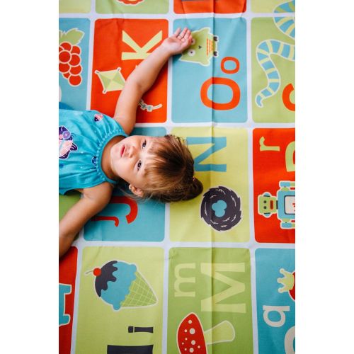  Pacific Play Tents 96000 Kids A-B-C Learning and Fun Mat for Bedroom, Playroom, or Classroom, 48 x 58