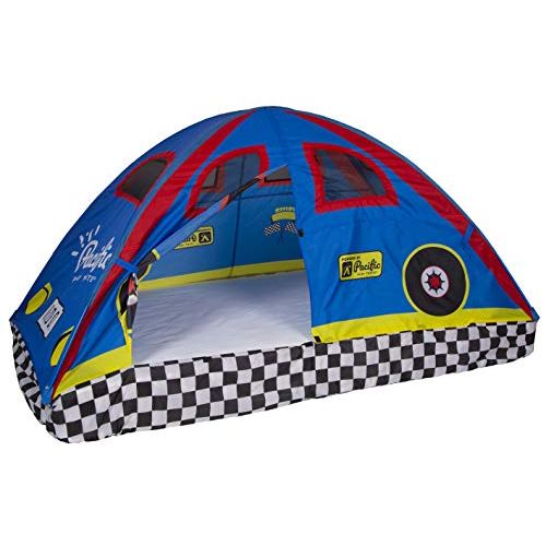  Pacific Play Tents 19710 Kids Rad Racer Bed Tent Playhouse - Twin Size: Sports & Outdoors