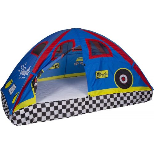 Pacific Play Tents 19710 Kids Rad Racer Bed Tent Playhouse - Twin Size: Sports & Outdoors