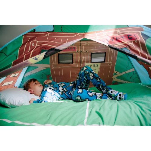  Pacific Play Tents Kids Tree House Bed Tent Playhouse - Fits Full Size Mattress