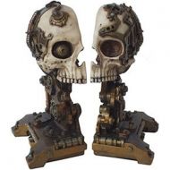 Pacific Trading Steampunk Skull Bookends Collectible Figurine