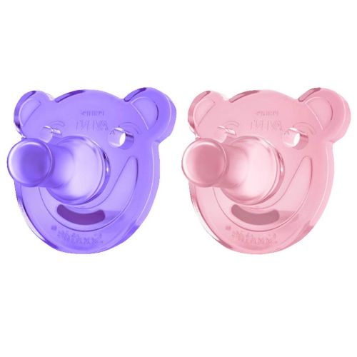  Pacifiers - Xinyiyi Pacifier US Imports All Silicone Rubber Soft 0-3 Months March + 2 Pack