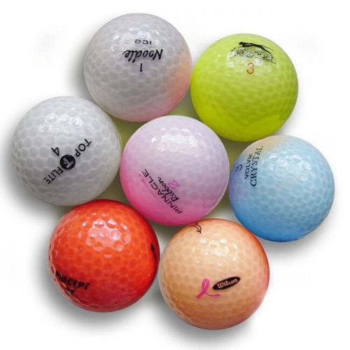 Pack of 36 Crystal Colors Golf Balls (Recycled)