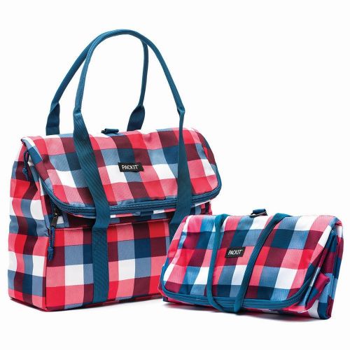  PackIt Freezable Picnic Tote, Buffalo Check