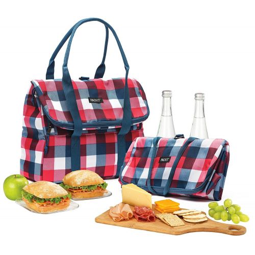  PackIt Freezable Picnic Tote, Buffalo Check