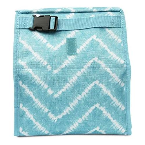  [아마존베스트]PackIt Freezable Lunch Bag with Zip Closure, Aqua Tie Dye