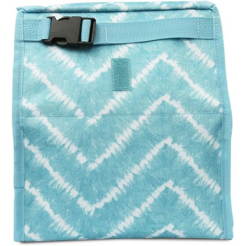  [아마존베스트]PackIt Freezable Lunch Bag with Zip Closure, Aqua Tie Dye