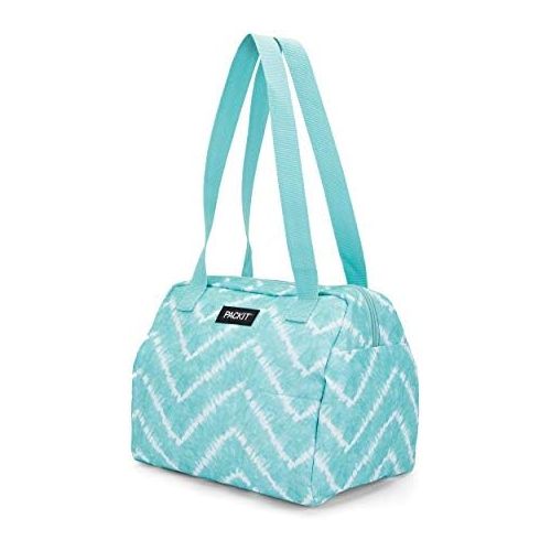  [아마존베스트]PackIt Freezable Hampton Lunch Bag, Aqua Tie Dye