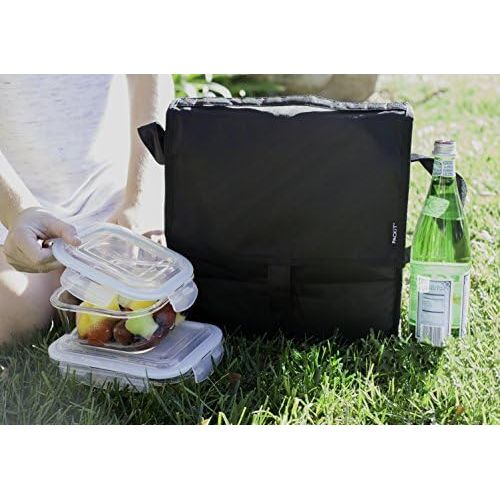  [아마존베스트]PackIt Freezable Picnic Bag with Zip Closure, Black