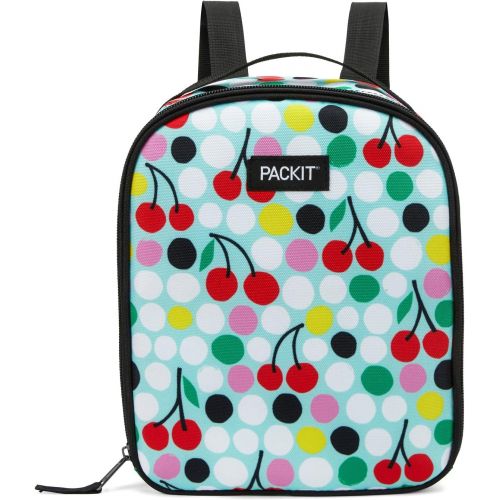  PackIt Freezable Upright Backpack, Cherry Dots