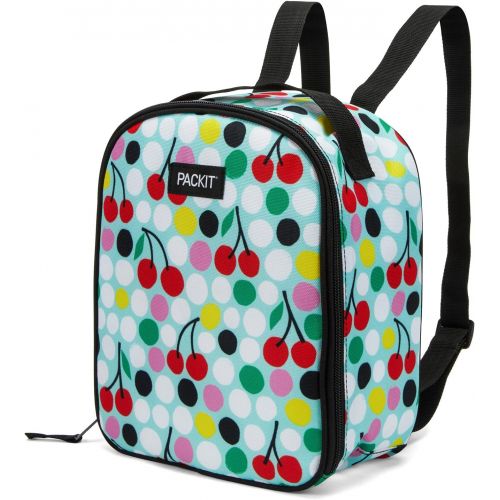  PackIt Freezable Upright Backpack, Cherry Dots