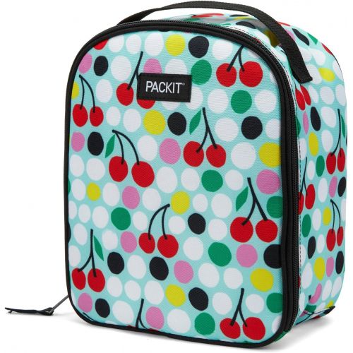  PackIt Freezable Upright Backpack, Cherry Dots