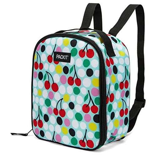  PackIt Freezable Upright Backpack, Cherry Dots