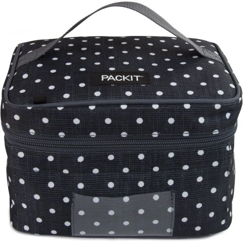  PackIt Freezable Baby Bottle Cooler for Breastmilk and Formula, Polka Dots