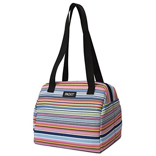  PackIt Freezable Hampton Lunch Bag, Blanket Stripe