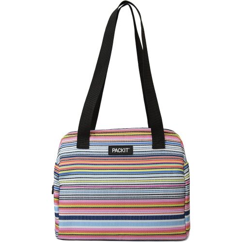  PackIt Freezable Hampton Lunch Bag, Blanket Stripe