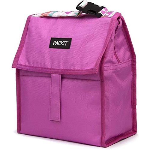  PackIt Freezable Lunch Bag with Zip Closure (Hot Pink)