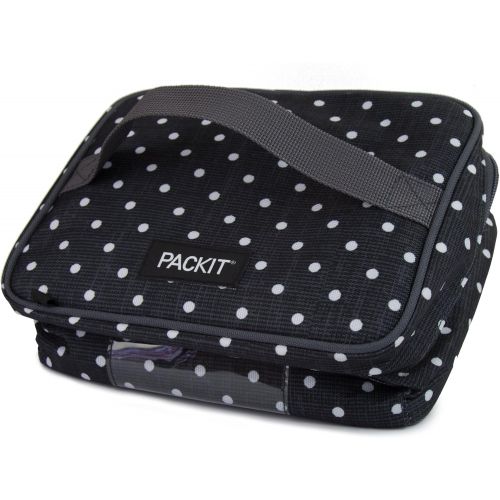  PackIt Freezable Baby Bottle Cooler for Breastmilk and Formula, Polka Dots