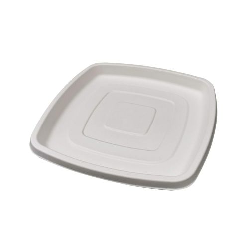  Sugarcane Square Dish (Case of 24), PacknWood - White Paper Plate (11.75 x 11.75) 210APUS318