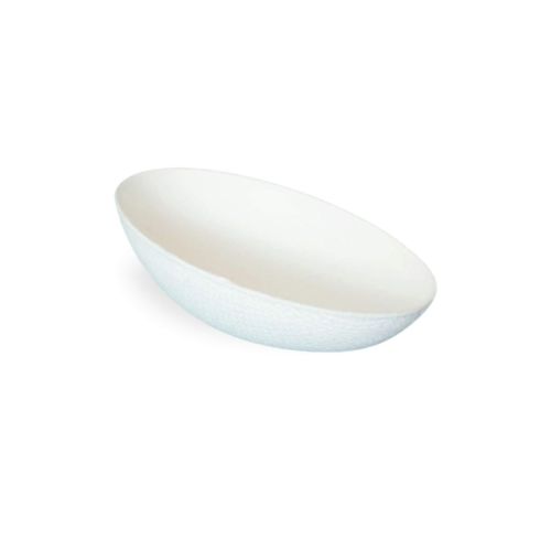  Bio n Chic Egg Shaped Sugarcane Dish (Case of 300), PacknWood - Small Compostable Plates and Bowls for Appetizer or Dessert (3.9 x 1.2) 210BCHICEGG