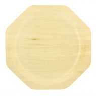 PacknWood Octagon Wooden Plate, 9 Diameter (Case of 200)