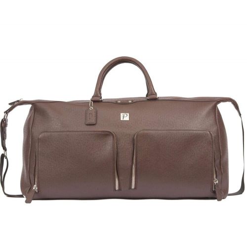  Packs Project - Executive Travel Bag Set | Vegan Leather Weekender, Backpack & Duffel | Carry On Size With Laptop Sleeve (Brown)
