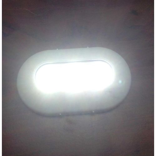  Pactrade Marine SUPER BRIGHT POLYMER OVAL MARINE WHITE UNDERWATER LIGHT BOAT 3 LED 6W FISHING