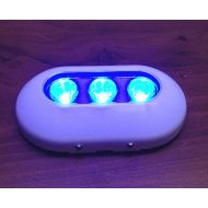 Pactrade Marine SUPER BRIGHT POLYMER OVAL MARINE BLUE UNDERWATER LIGHT BOAT 3 LED 6W FISHING