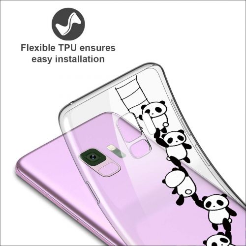  Case compatible Samsung Galaxy S9, Pacyer Flamingo Shockproof Animal TPU Silicone Cover for Galaxy S9 Plus