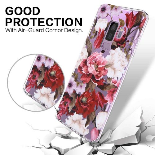  Case compatible Samsung Galaxy S9, Pacyer Flamingo Shockproof Animal TPU Silicone Cover for Galaxy S9 Plus