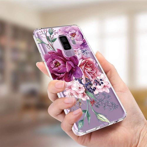  Case compatible Samsung Galaxy S9, Pacyer Flamingo Shockproof Animal TPU Silicone Cover for Galaxy S9 Plus