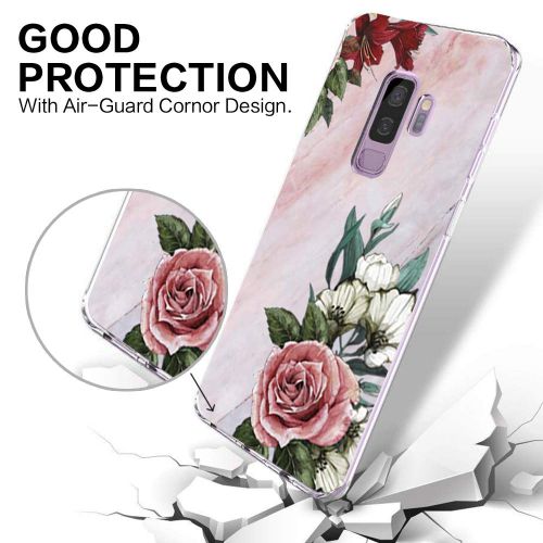  Case compatible Samsung Galaxy S9, Pacyer Flamingo Shockproof Animal TPU Silicone Cover for Galaxy S9 Plus