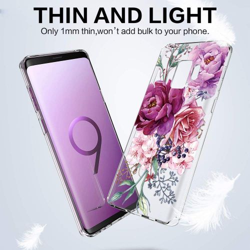  Case compatible Samsung Galaxy S9, Pacyer Flamingo Shockproof Animal TPU Silicone Cover for Galaxy S9 Plus