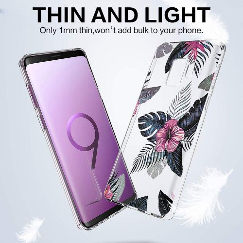  Case compatible Samsung Galaxy S9, Pacyer Flamingo Shockproof Animal TPU Silicone Cover for Galaxy S9 Plus