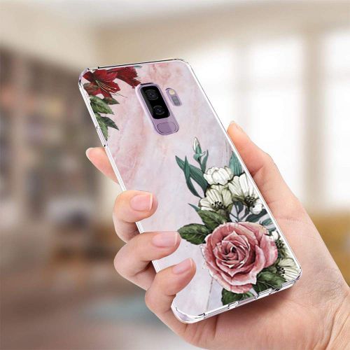  Case compatible Samsung Galaxy S9, Pacyer Flamingo Shockproof Animal TPU Silicone Cover for Galaxy S9 Plus