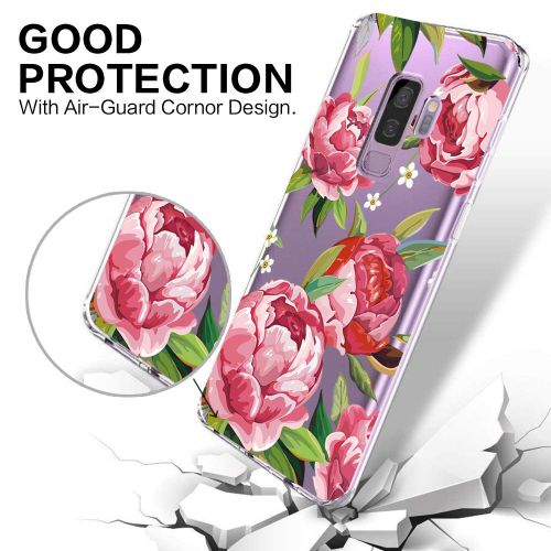  Case compatible Samsung Galaxy S9, Pacyer Flamingo Shockproof Animal TPU Silicone Cover for Galaxy S9 Plus