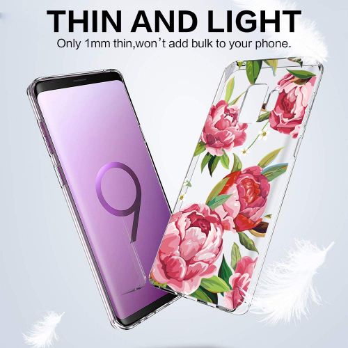  Case compatible Samsung Galaxy S9, Pacyer Flamingo Shockproof Animal TPU Silicone Cover for Galaxy S9 Plus