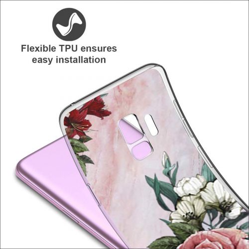  Case compatible Samsung Galaxy S9, Pacyer Flamingo Shockproof Animal TPU Silicone Cover for Galaxy S9 Plus