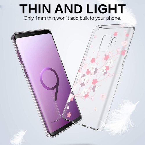  Case compatible Samsung Galaxy S9, Pacyer Flamingo Shockproof Animal TPU Silicone Cover for Galaxy S9 Plus