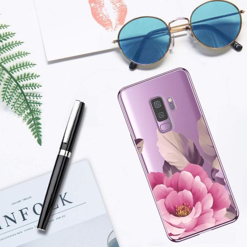  Case compatible Samsung Galaxy S9, Pacyer Flamingo Shockproof Animal TPU Silicone Cover for Galaxy S9 Plus