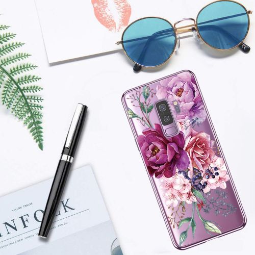  Case compatible Samsung Galaxy S9, Pacyer Flamingo Shockproof Animal TPU Silicone Cover for Galaxy S9 Plus