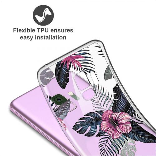  Case compatible Samsung Galaxy S9, Pacyer Flamingo Shockproof Animal TPU Silicone Cover for Galaxy S9 Plus