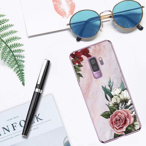  Case compatible Samsung Galaxy S9, Pacyer Flamingo Shockproof Animal TPU Silicone Cover for Galaxy S9 Plus