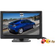 [아마존베스트]Padarsey 5 Inch TFT LCD Car Color Rear View Monitor Screen for Parking Rear View Backup Camera with 2 Optional Bracket(Suckers Mount and Normal Adhesive Stand)