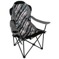 Padded Patio Chair High Back Folding Camp Chair (Padded & Drink Holder)