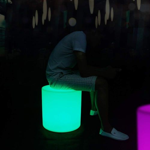  Paddia Rechargeable Colour Changing Led Mood Light Cube with Remote Control Adjustable RGB and Brightness Lamp Waterproof Indoor Outdoor Stool Home Decorative (Size : 505050cm)