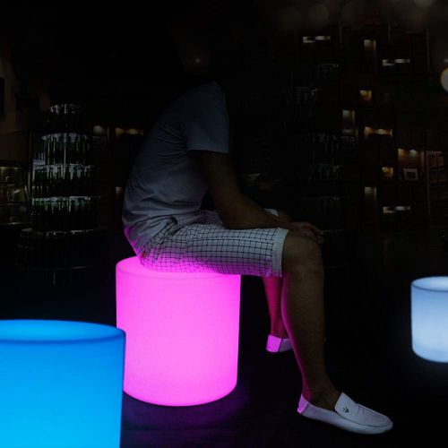  Paddia Rechargeable Colour Changing Led Mood Light Cube with Remote Control Adjustable RGB and Brightness Lamp Waterproof Indoor Outdoor Stool Home Decorative (Size : 505050cm)